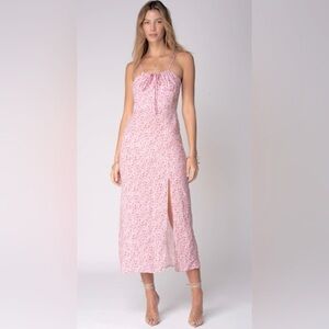 Stillwater corset slip midi dress - small - sweet flower - nwt